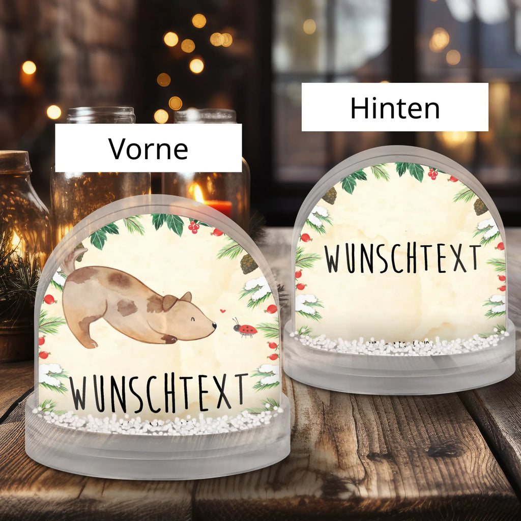 Personalisierte Schneekugel Hund Marienkäfer Personalisierte Schneekugel, Personalisierte Schüttelkugel, Personalisierte  Wunderkugel, Hund, Hundemotiv, Haustier, Hunderasse, Tierliebhaber, Hundebesitzer, Sprüche, Hunde, Hundespruch, Marienkäfer, Mischling, Mischlinghund