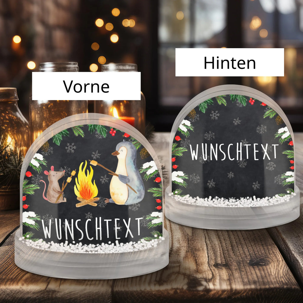 Personalisierte Schneekugel Pinguin Lagerfeuer Personalisierte Schneekugel, Personalisierte Schüttelkugel, Personalisierte  Wunderkugel, Pinguin, Maus, Pinguine, Lagerfeuer, Leben, Arbeit, Job, Motivation, Büro, Büroalltag, Lebensspruch, Lebensmotivation, Neustart, Liebe, grillen, Feuer, Marshmallows