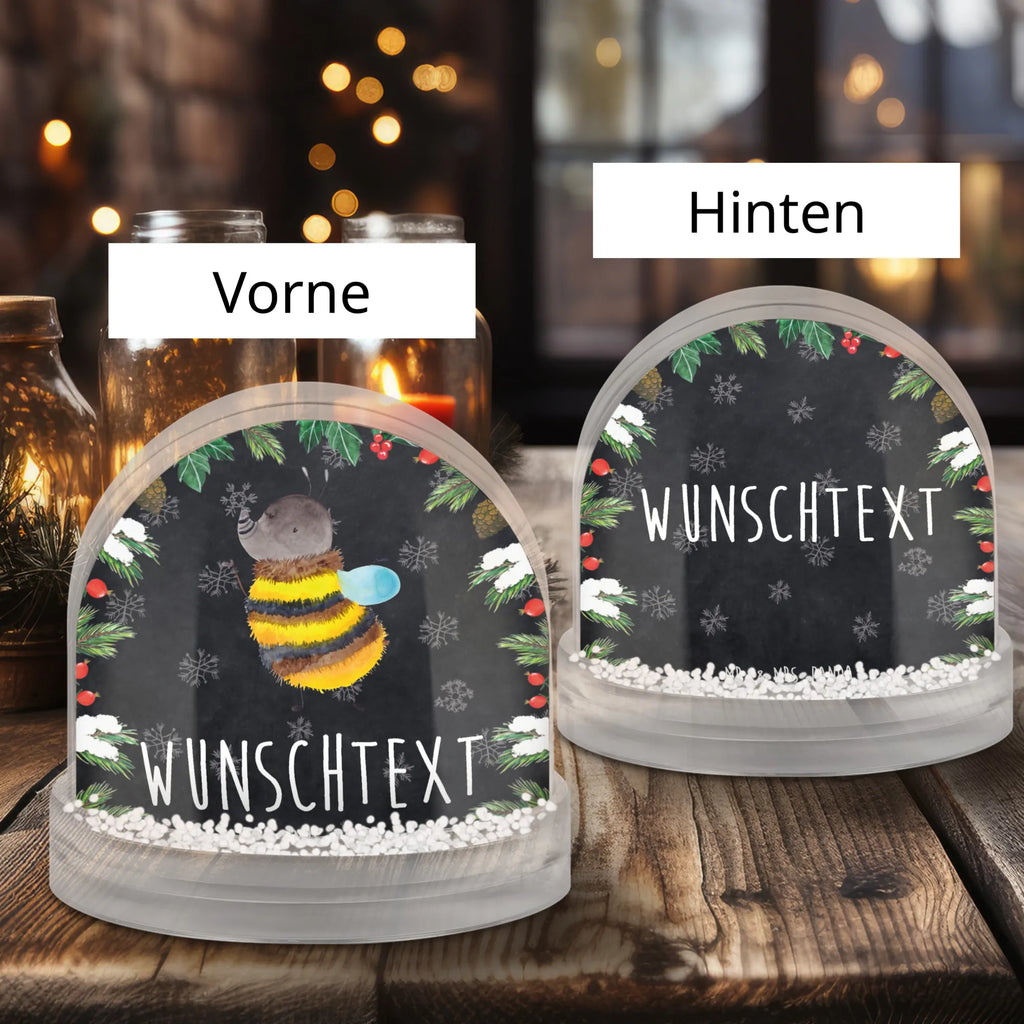 Personalisierte Schneekugel Hummel flauschig Personalisierte Schneekugel, Personalisierte Schüttelkugel, Personalisierte  Wunderkugel, Tiermotive, Gute Laune, lustige Sprüche, Tiere, Hummel, Flauschig, Biene, Blume, Natur