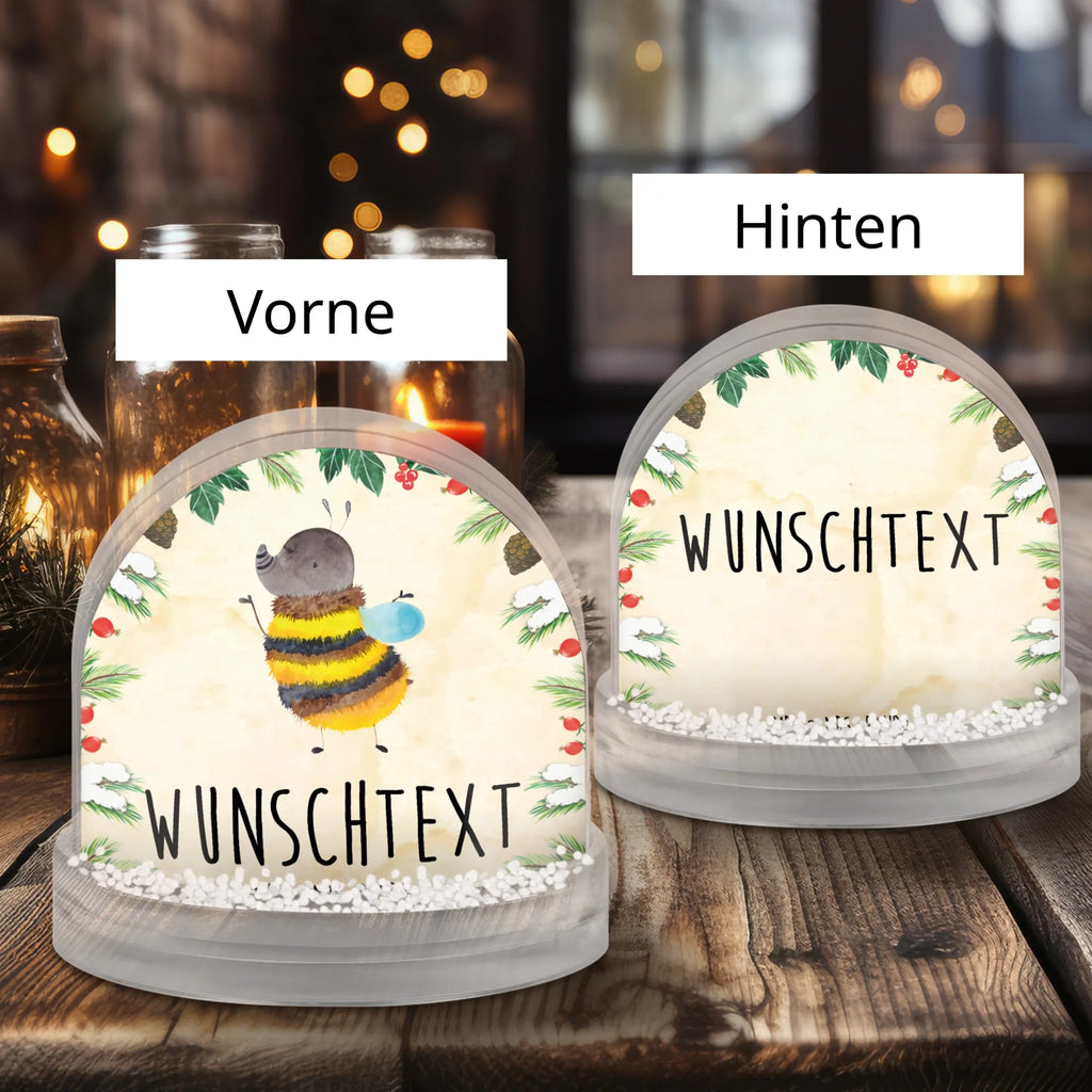 Personalisierte Schneekugel Hummel flauschig Personalisierte Schneekugel, Personalisierte Schüttelkugel, Personalisierte  Wunderkugel, Tiermotive, Gute Laune, lustige Sprüche, Tiere, Hummel, Flauschig, Biene, Blume, Natur