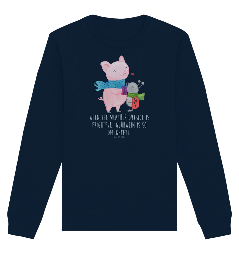 Organic Pullover Glühschwein Smörle Pullover, Pullover Männer, Pullover Frauen, Sweatshirt, Sweatshirt Männer, Sweatshirt Frauen, Unisex, Winter, Weihnachten, Weihnachtsdeko, Nikolaus, Advent, Heiligabend, Wintermotiv, Handgezeichnetes Glühschwein, Kreatives Glühschwein Design, Winterlicher Glühwein Spruch, Glühwein Liebhaber Geschenk, Herzliches Marienkäfer Motiv, Marienkäfer in Winterkleidung, Glühwein ist köstlich Spruch, Smörle der stolze Marienkäfer, Süßer Marienkäfer gibt Geschenk, Romantische Geschenkidee Glühwein