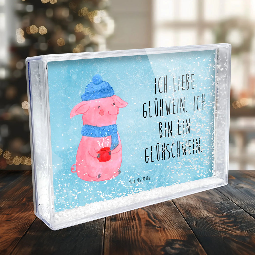 Schüttelrahmen Schwein Glühwein Winter, Weihnachten, Weihnachtsdeko, Nikolaus, Advent, Heiligabend, Wintermotiv, Glühschwein, Glühwein, Weihnachtsmarkt, Punsch