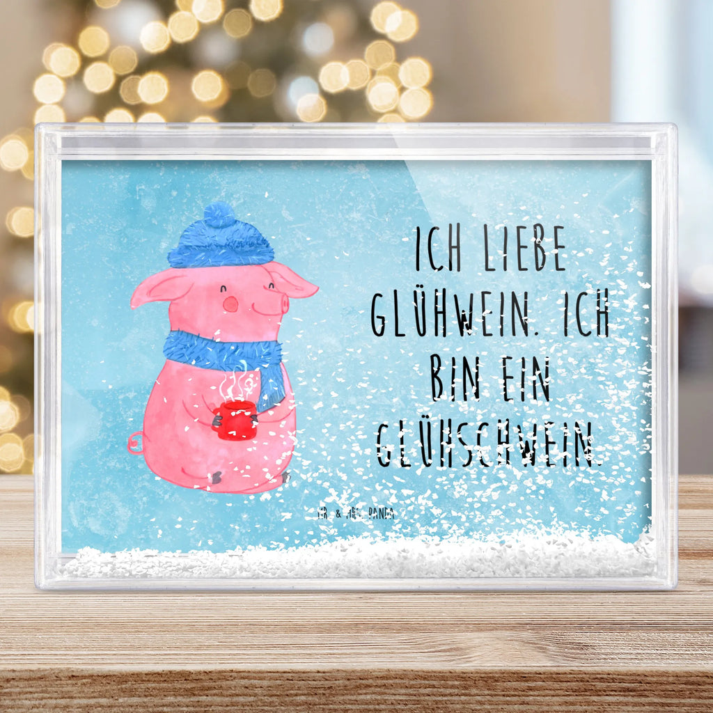 Schüttelrahmen Schwein Glühwein Winter, Weihnachten, Weihnachtsdeko, Nikolaus, Advent, Heiligabend, Wintermotiv, Glühschwein, Glühwein, Weihnachtsmarkt, Punsch