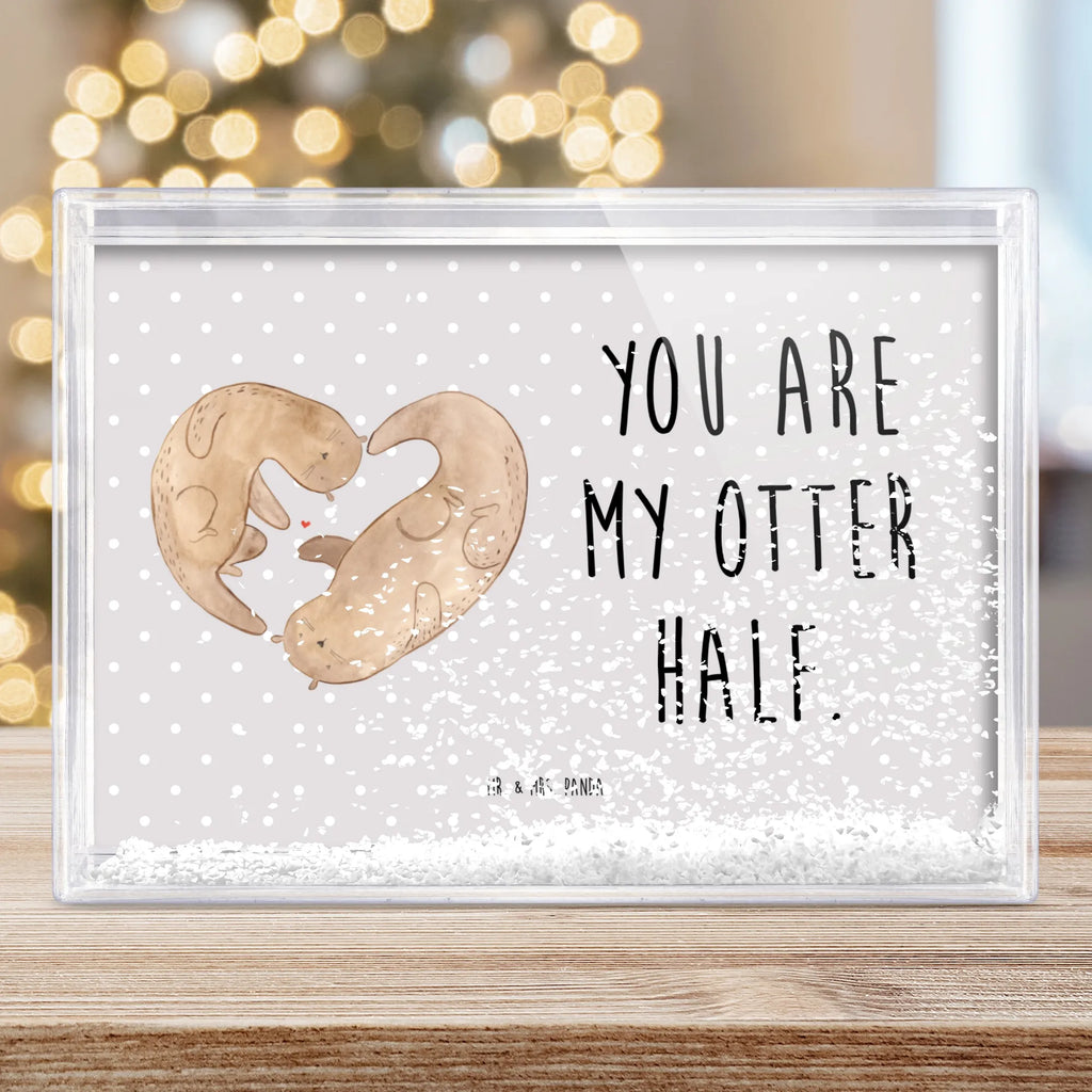 Schüttelrahmen Otter Herz Otter, Fischotter, Seeotter, Liebe, Herz, Liebesbeweis, Liebesgeschenk, Bessere Hälfte, Love you, Jahrestag, Hochzeitstag, Verlobung, gemeinsames Leben