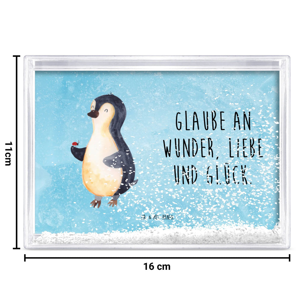 Schüttelrahmen Pinguin Marienkäfer Pinguin, Pinguine, Marienkäfer, Liebe, Wunder, Glück, Freude, Lebensfreude