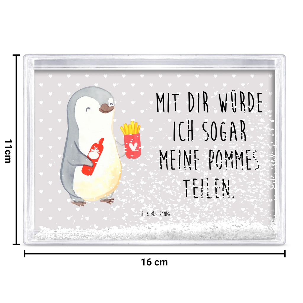 Schüttelrahmen Pinguin Pommes Liebe, Partner, Freund, Freundin, Ehemann, Ehefrau, Heiraten, Verlobung, Heiratsantrag, Liebesgeschenk, Jahrestag, Hocheitstag, Valentinstag, Geschenk für Frauen, Hochzeitstag, Mitbringsel, Geschenk für Freundin, Geschenk für Partner, Liebesbeweis, für Männer, für Ehemann