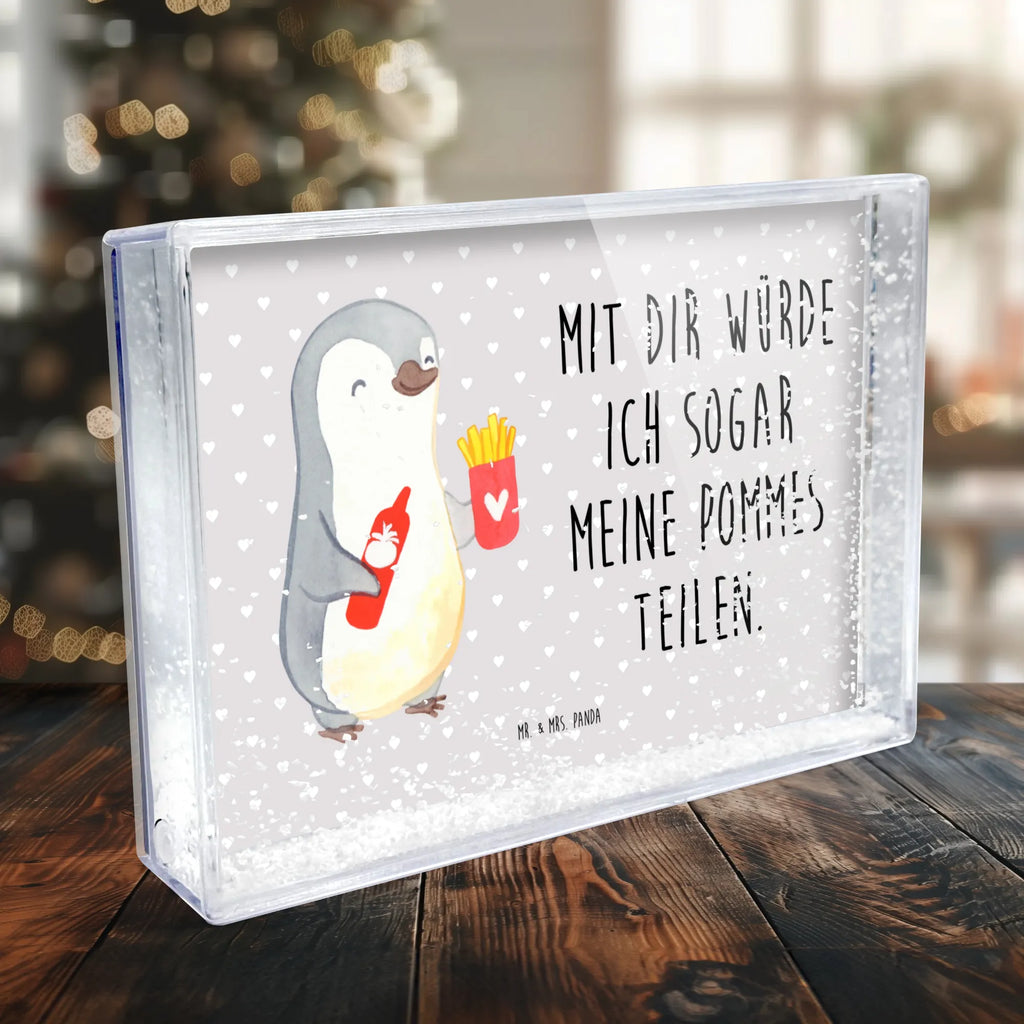 Schüttelrahmen Pinguin Pommes Liebe, Partner, Freund, Freundin, Ehemann, Ehefrau, Heiraten, Verlobung, Heiratsantrag, Liebesgeschenk, Jahrestag, Hocheitstag, Valentinstag, Geschenk für Frauen, Hochzeitstag, Mitbringsel, Geschenk für Freundin, Geschenk für Partner, Liebesbeweis, für Männer, für Ehemann