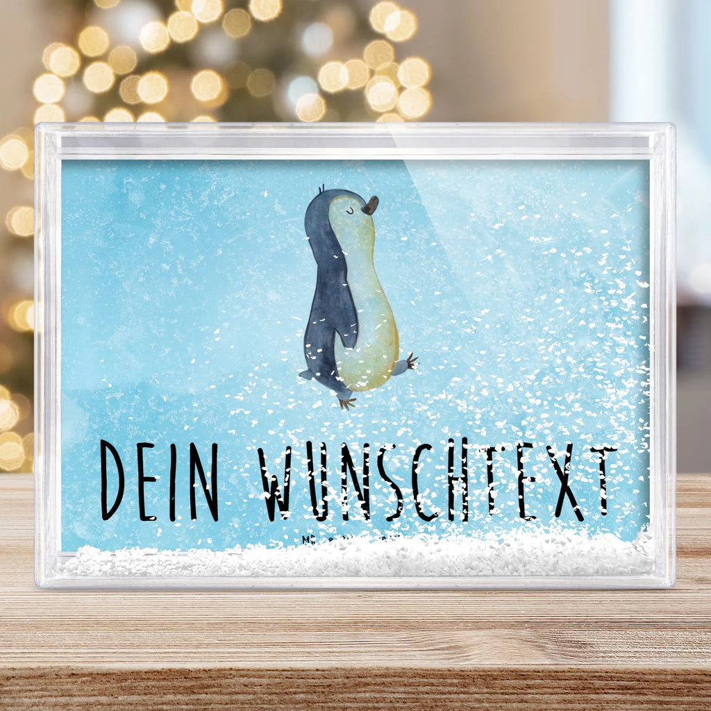 Personalisierter Schüttelrahmen Pinguin marschieren Pinguin, Pinguine, Frühaufsteher, Langschläfer, Bruder, Schwester, Familie