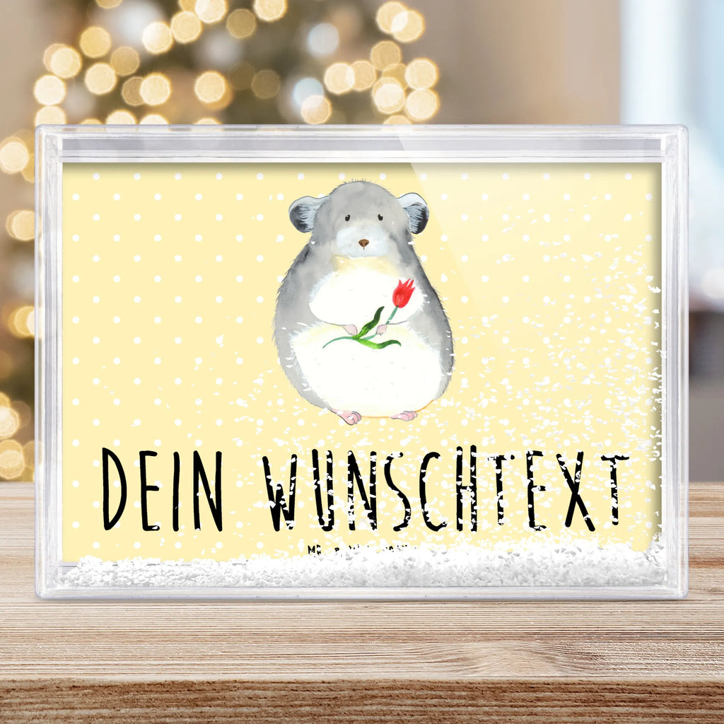 Personalisierter Schüttelrahmen Chinchilla Blume Tiermotive, Gute Laune, lustige Sprüche, Tiere, Chinchilla, Chinchillas, Liebeskummer, Kummer, Depressionen, traurig sein, Chaos, Glücklichsein, Büro, Büroalltag