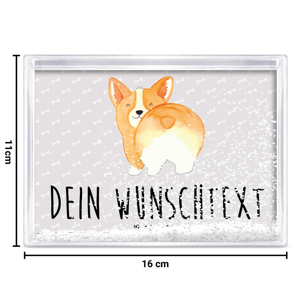 Personalisierter Schüttelrahmen Corgi Po Hund, Hundemotiv, Haustier, Hunderasse, Tierliebhaber, Hundebesitzer, Sprüche, Corgie, Hundeliebe, Motivation, Selbstliebe, Spruch