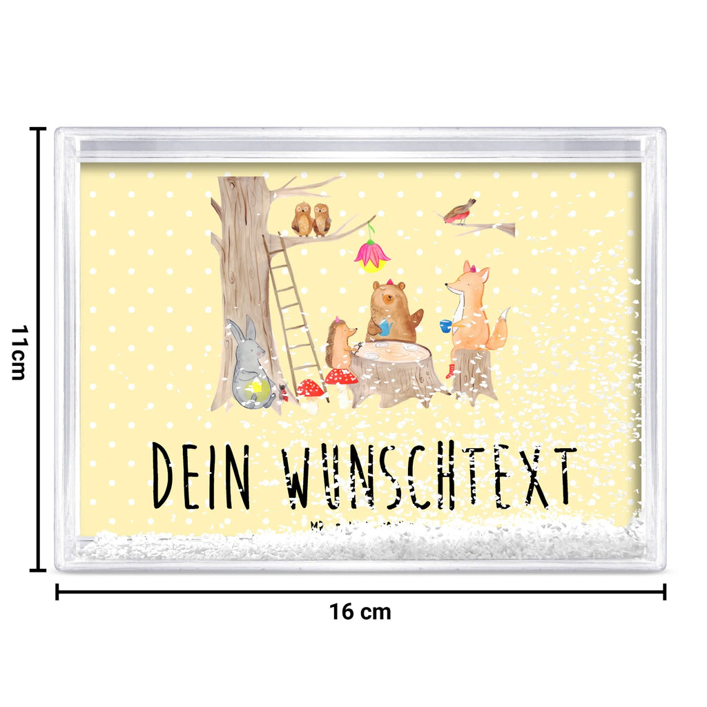 Personalisierter Schüttelrahmen Waldtiere Picknick Tiermotive, Gute Laune, lustige Sprüche, Tiere, Waldtiere, Picknick, Wald, Fuchs, Hase, Igel, Maus, Eichhörnchen