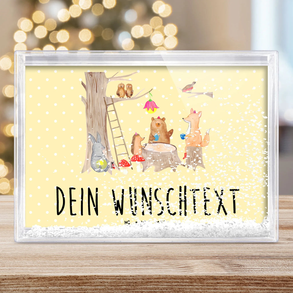 Personalisierter Schüttelrahmen Waldtiere Picknick Tiermotive, Gute Laune, lustige Sprüche, Tiere, Waldtiere, Picknick, Wald, Fuchs, Hase, Igel, Maus, Eichhörnchen