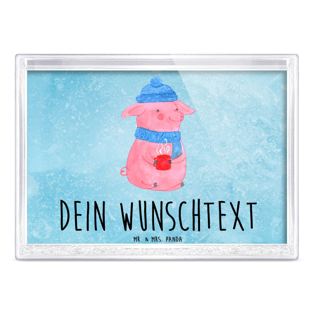 Personalisierter Schüttelrahmen Schweinchen Glühwein Winter, Weihnachten, Weihnachtsdeko, Nikolaus, Advent, Heiligabend, Wintermotiv, Glühwein, Betrunken, Weihnachtsmarkt, Spruch