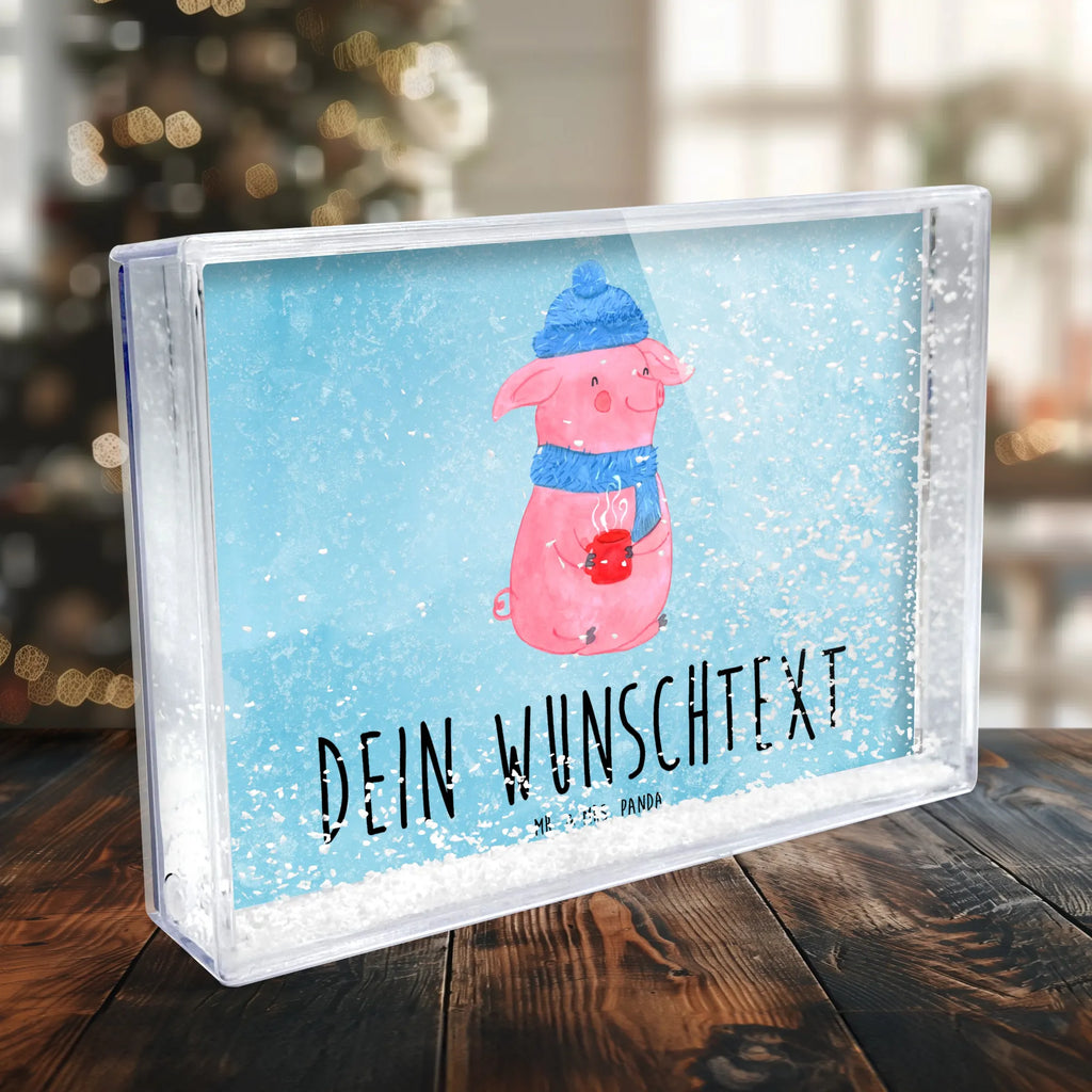 Personalisierter Schüttelrahmen Schweinchen Glühwein Winter, Weihnachten, Weihnachtsdeko, Nikolaus, Advent, Heiligabend, Wintermotiv, Glühwein, Betrunken, Weihnachtsmarkt, Spruch