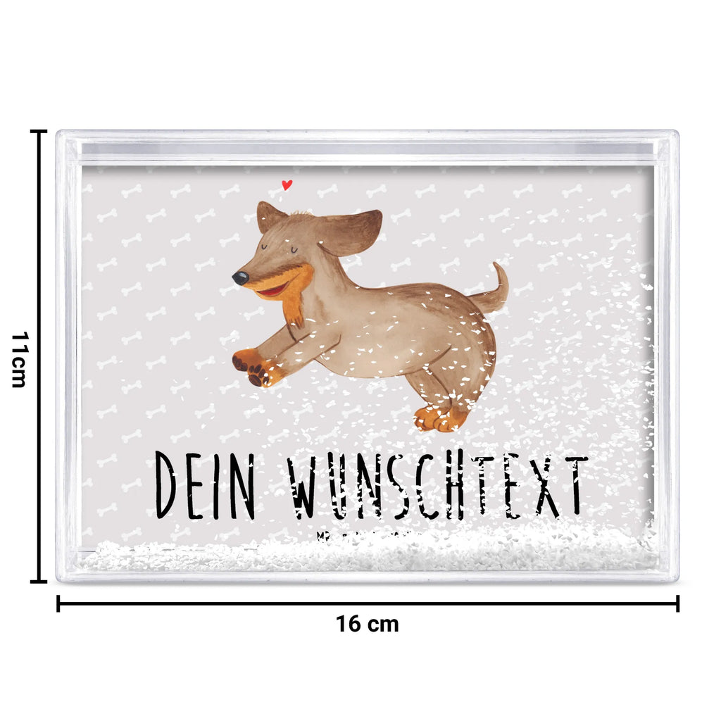 Personalisierter Schüttelrahmen Hund Dackel Hund, Hundemotiv, Haustier, Hunderasse, Tierliebhaber, Hundebesitzer, Sprüche, Hunde, Dackel, Dachshund, happy dog