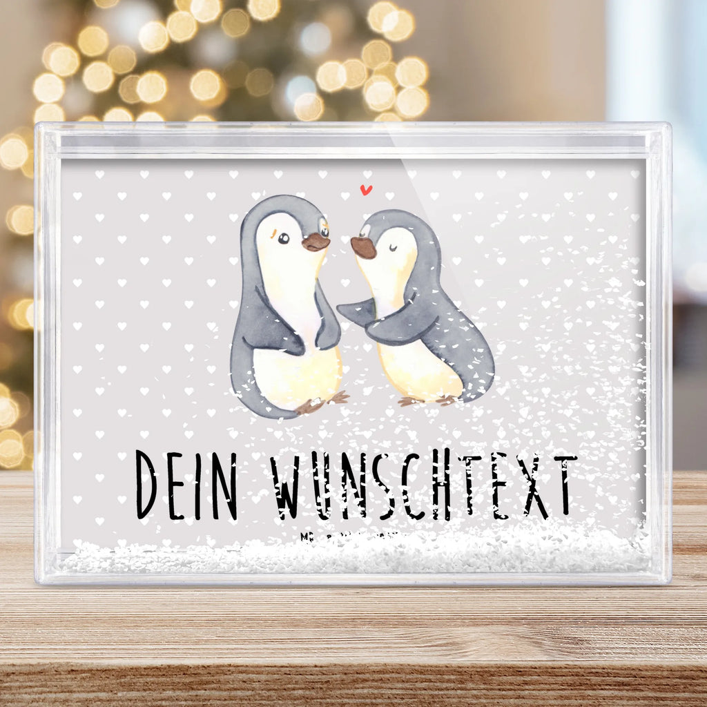 Personalisierter Schüttelrahmen Pinguine trösten Liebe, Partner, Freund, Freundin, Ehemann, Ehefrau, Heiraten, Verlobung, Heiratsantrag, Liebesgeschenk, Jahrestag, Hocheitstag, Valentinstag, Geschenk für Frauen, Hochzeitstag, Mitbringsel, Geschenk für Freundin, Geschenk für Partner, Liebesbeweis, für Männer, für Ehemann