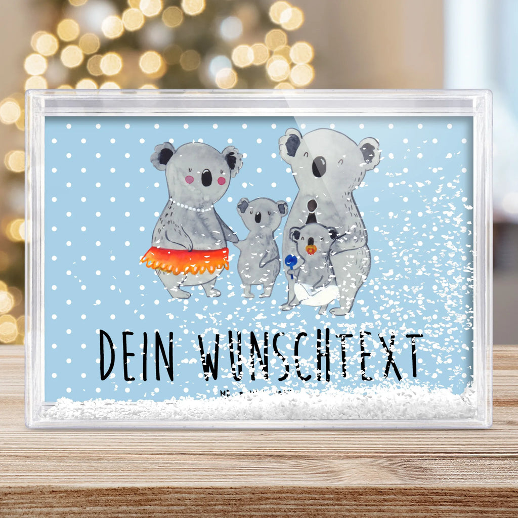 Personalisierter Schüttelrahmen Koala Familie Familie, Vatertag, Muttertag, Bruder, Schwester, Mama, Papa, Oma, Opa, Koala, Koalas, Family, Kinder, Geschwister, Familienleben