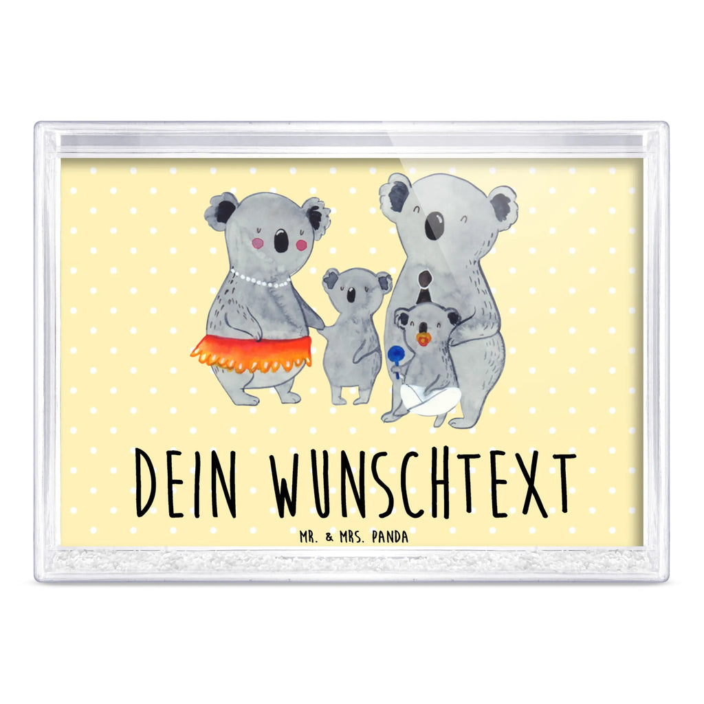 Personalisierter Schüttelrahmen Koala Familie Familie, Vatertag, Muttertag, Bruder, Schwester, Mama, Papa, Oma, Opa, Koala, Koalas, Family, Kinder, Geschwister, Familienleben