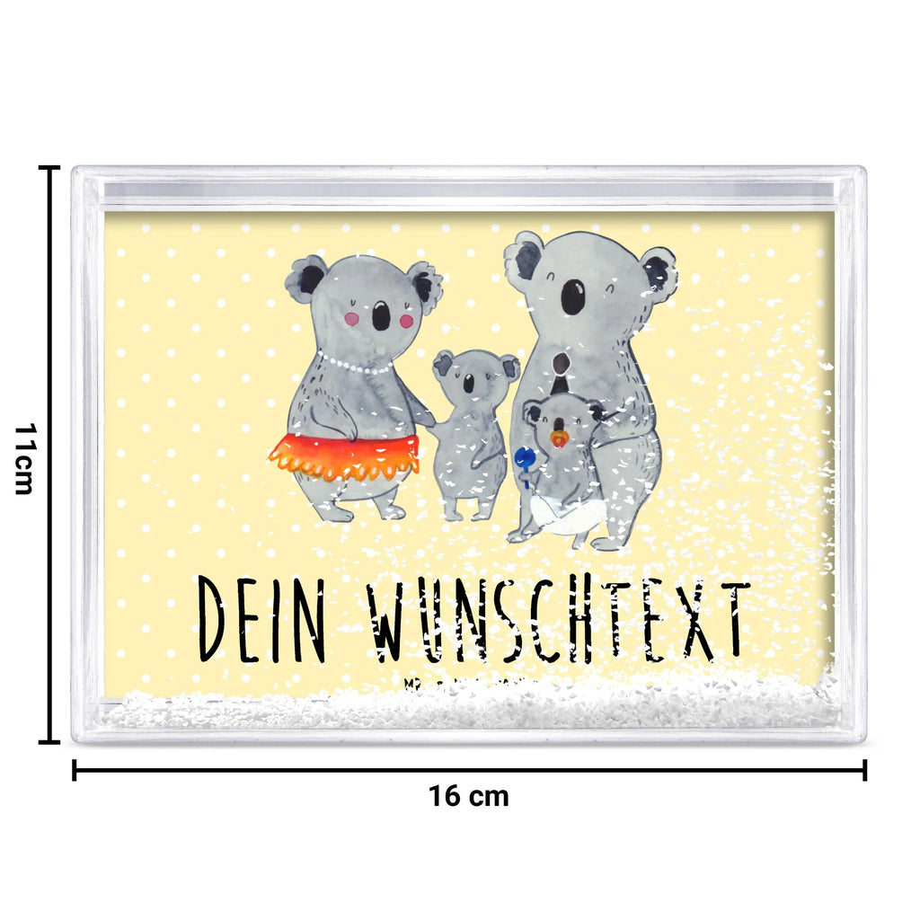 Personalisierter Schüttelrahmen Koala Familie Familie, Vatertag, Muttertag, Bruder, Schwester, Mama, Papa, Oma, Opa, Koala, Koalas, Family, Kinder, Geschwister, Familienleben