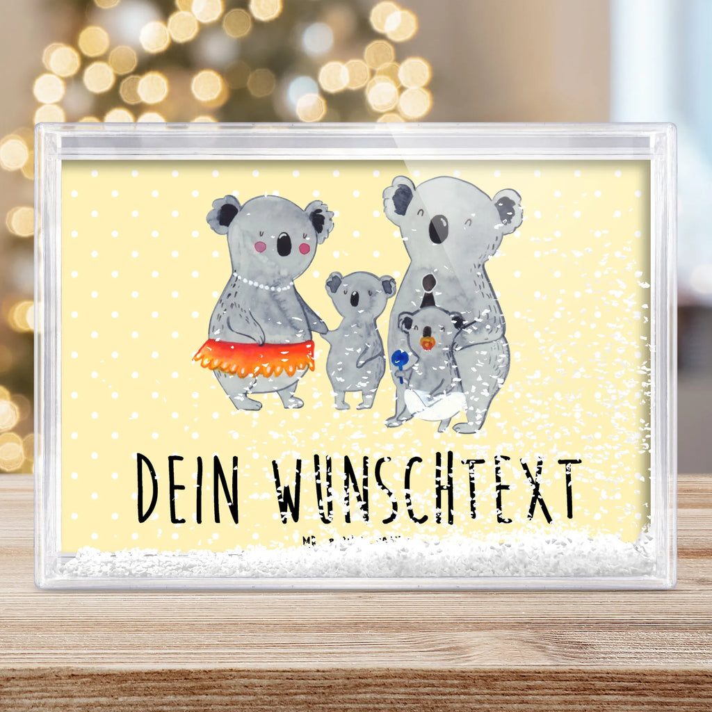 Personalisierter Schüttelrahmen Koala Familie Familie, Vatertag, Muttertag, Bruder, Schwester, Mama, Papa, Oma, Opa, Koala, Koalas, Family, Kinder, Geschwister, Familienleben