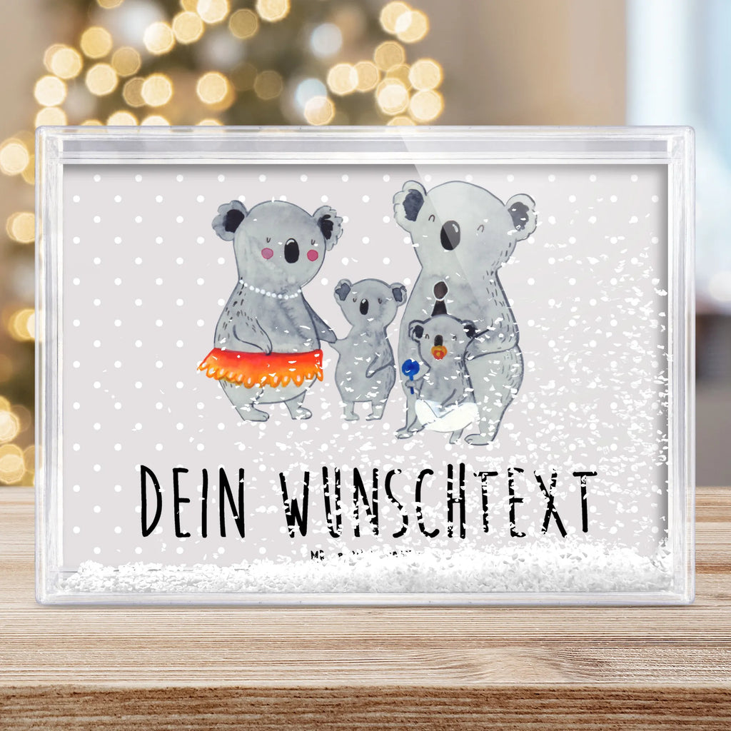 Personalisierter Schüttelrahmen Koala Familie Familie, Vatertag, Muttertag, Bruder, Schwester, Mama, Papa, Oma, Opa, Koala, Koalas, Family, Kinder, Geschwister, Familienleben