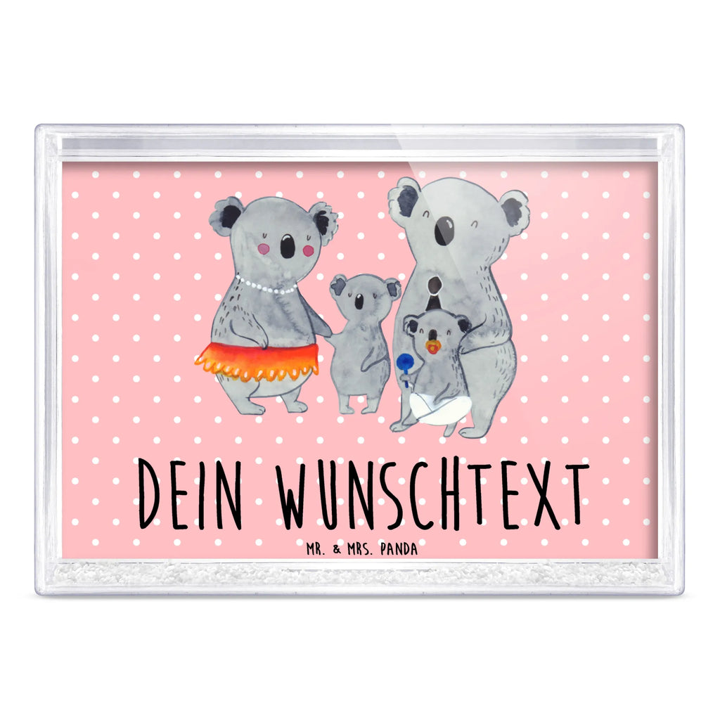 Personalisierter Schüttelrahmen Koala Familie Familie, Vatertag, Muttertag, Bruder, Schwester, Mama, Papa, Oma, Opa, Koala, Koalas, Family, Kinder, Geschwister, Familienleben