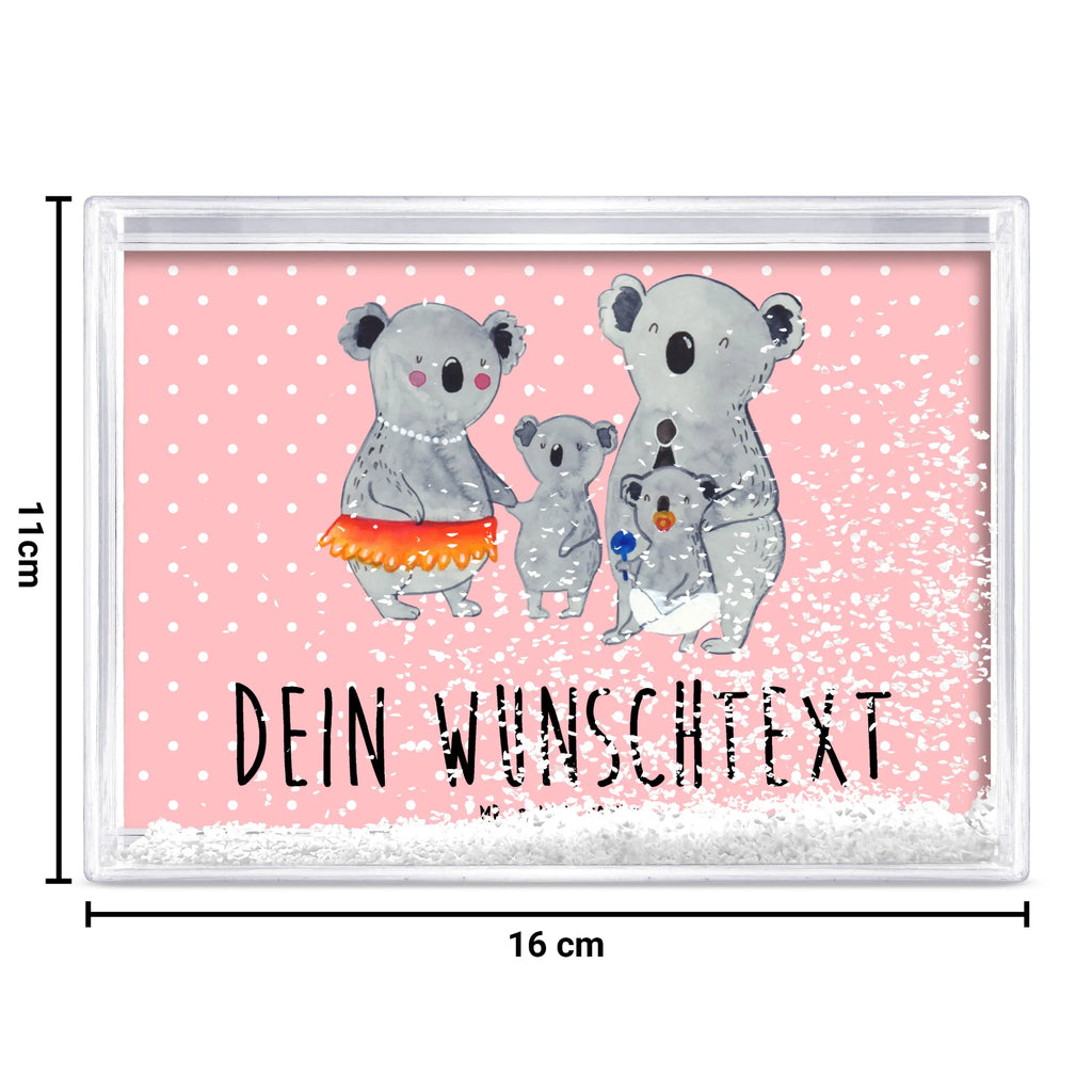 Personalisierter Schüttelrahmen Koala Familie Familie, Vatertag, Muttertag, Bruder, Schwester, Mama, Papa, Oma, Opa, Koala, Koalas, Family, Kinder, Geschwister, Familienleben