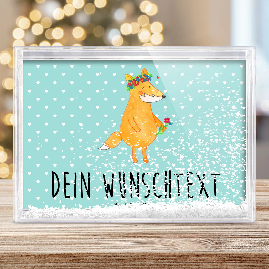 Personalisierter Schüttelrahmen Fuchs Blumen Fuchs, Füchse, Fox, Liebe, Freundin, Fuchsmädchen, Blumenmädchen, Freundinnen, Liebesbeweis, Blume, Blumen, Motivation, Freude, ich, mich, Selbstliebe