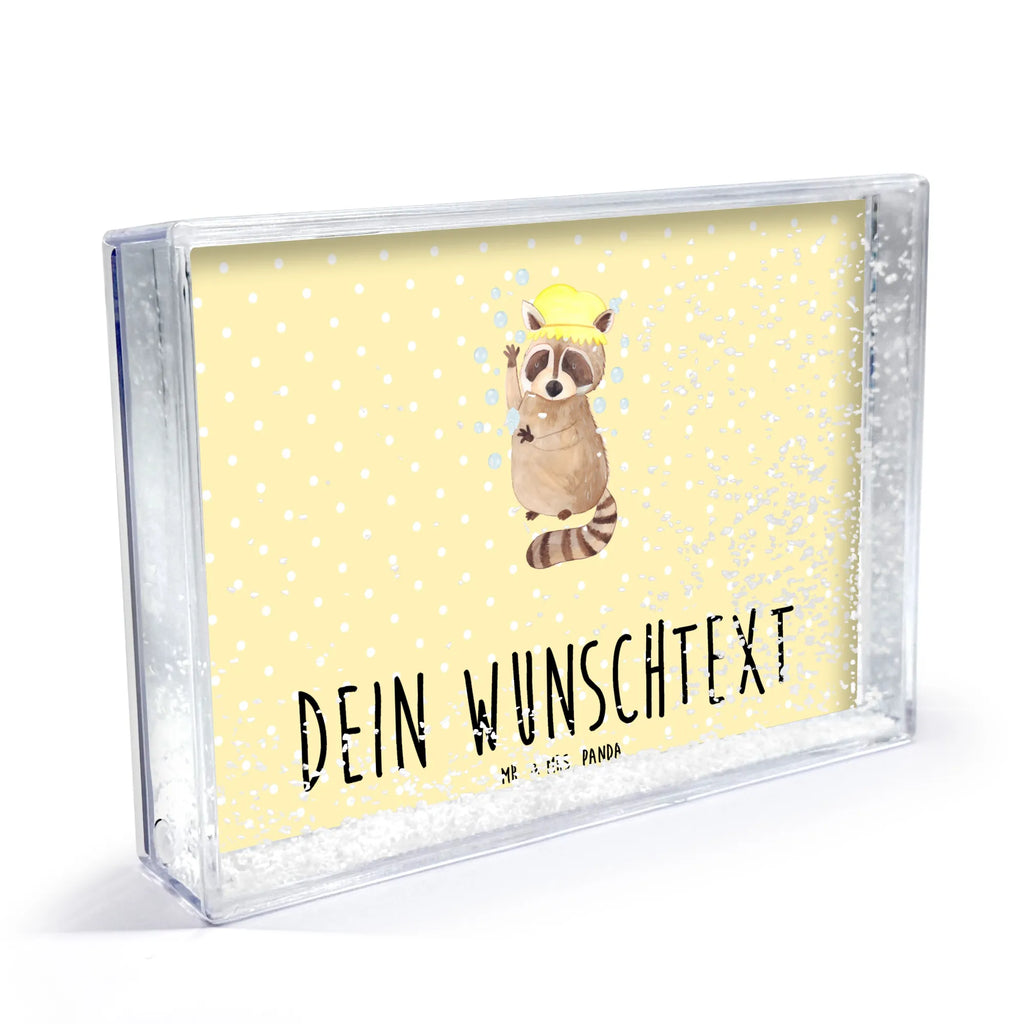 Personalisierter Schüttelrahmen Waschbär Tiermotive, Gute Laune, lustige Sprüche, Tiere, Waschbär, Tagträumen, Plan, Fröhlich, waschen, Seifenblasen