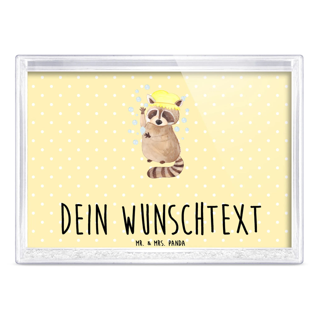 Personalisierter Schüttelrahmen Waschbär Tiermotive, Gute Laune, lustige Sprüche, Tiere, Waschbär, Tagträumen, Plan, Fröhlich, waschen, Seifenblasen