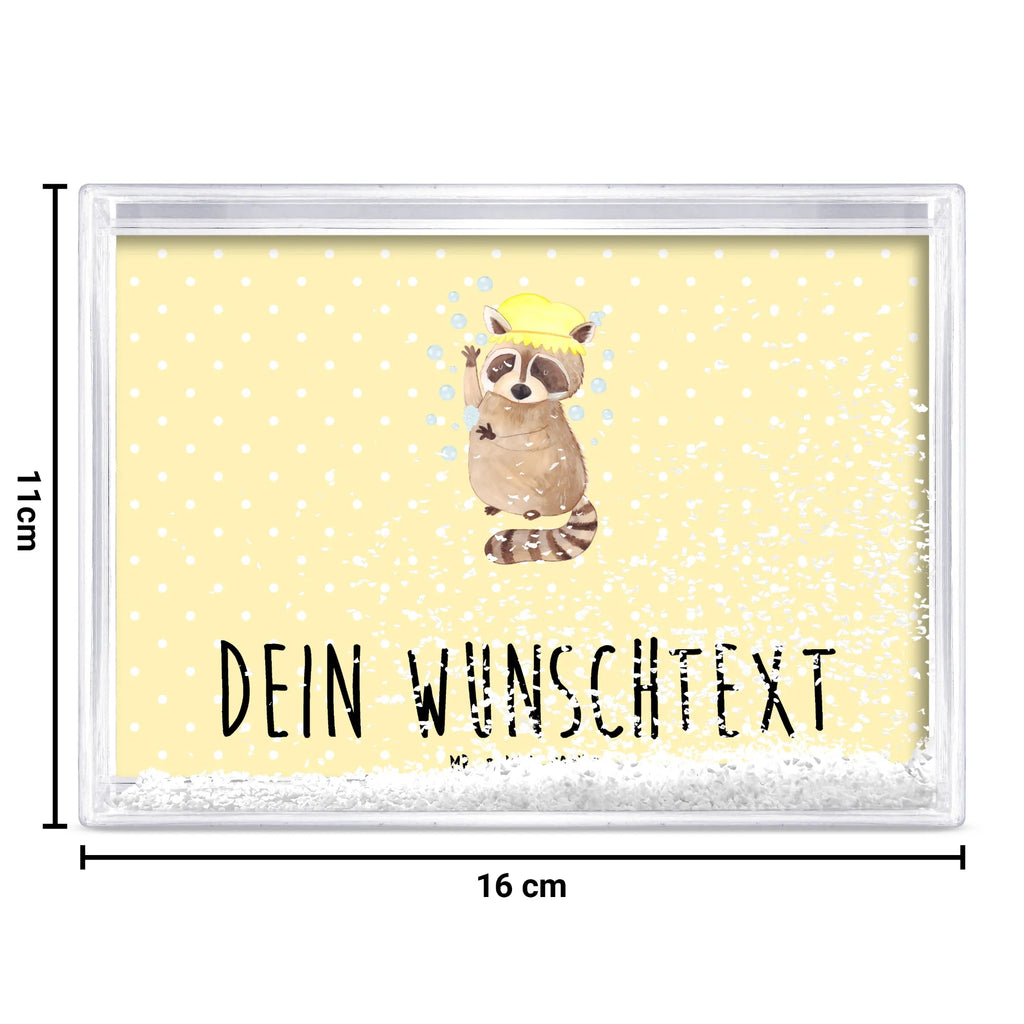 Personalisierter Schüttelrahmen Waschbär Tiermotive, Gute Laune, lustige Sprüche, Tiere, Waschbär, Tagträumen, Plan, Fröhlich, waschen, Seifenblasen