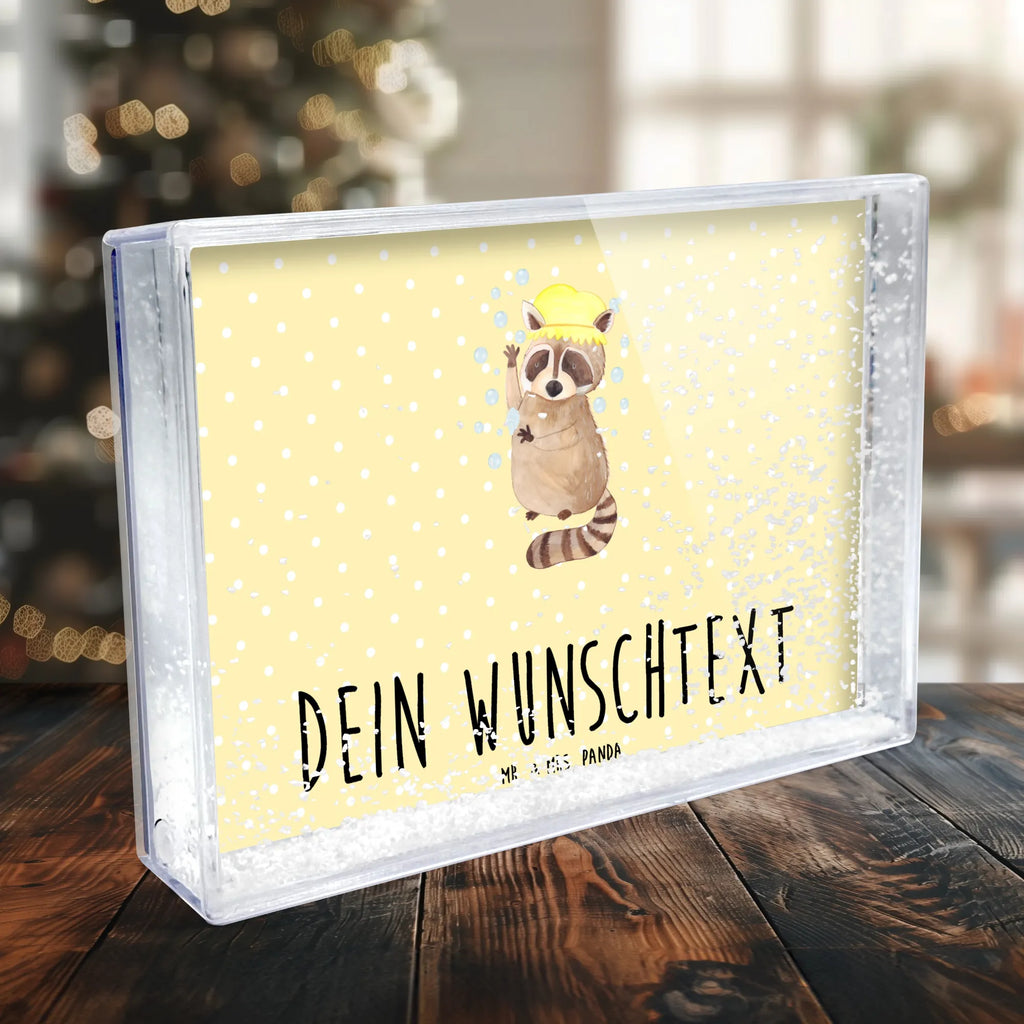 Personalisierter Schüttelrahmen Waschbär Tiermotive, Gute Laune, lustige Sprüche, Tiere, Waschbär, Tagträumen, Plan, Fröhlich, waschen, Seifenblasen