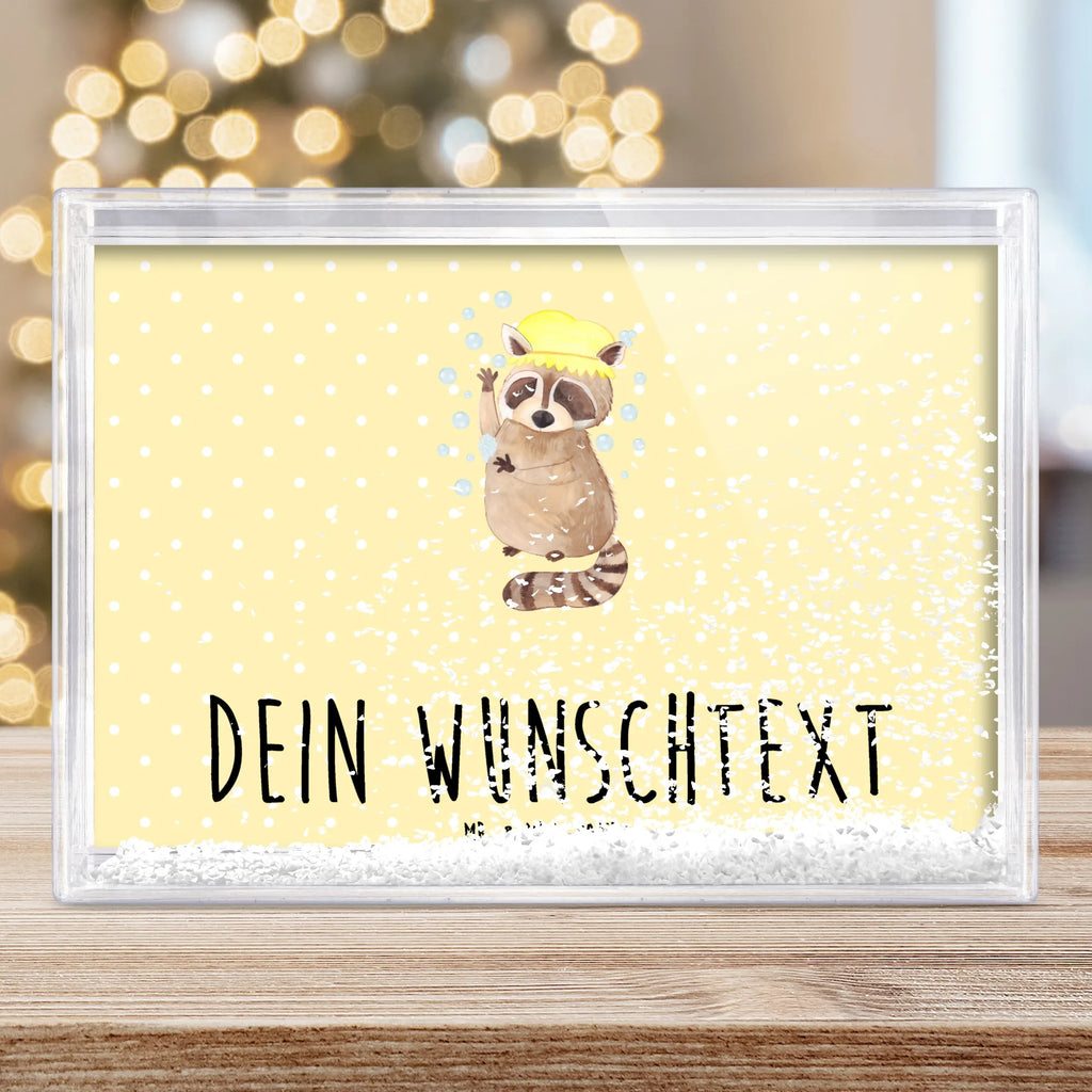 Personalisierter Schüttelrahmen Waschbär Tiermotive, Gute Laune, lustige Sprüche, Tiere, Waschbär, Tagträumen, Plan, Fröhlich, waschen, Seifenblasen