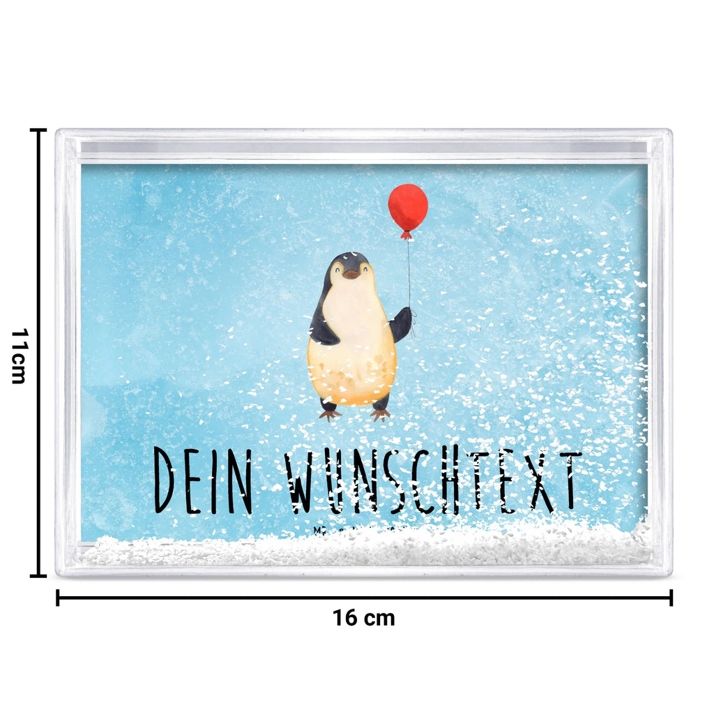 Personalisierter Schüttelrahmen Pinguin Luftballon Pinguin, Pinguine, Luftballon, Tagträume, Lebenslust, Geschenk Freundin, Geschenkidee, beste Freundin, Motivation, Neustart, neues Leben, Liebe, Glück