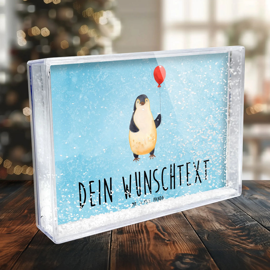 Personalisierter Schüttelrahmen Pinguin Luftballon Pinguin, Pinguine, Luftballon, Tagträume, Lebenslust, Geschenk Freundin, Geschenkidee, beste Freundin, Motivation, Neustart, neues Leben, Liebe, Glück