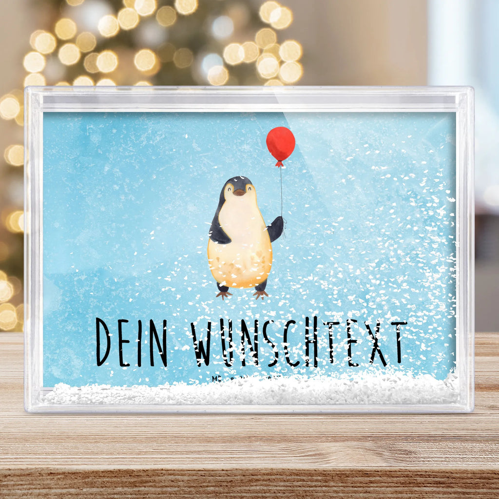 Personalisierter Schüttelrahmen Pinguin Luftballon Pinguin, Pinguine, Luftballon, Tagträume, Lebenslust, Geschenk Freundin, Geschenkidee, beste Freundin, Motivation, Neustart, neues Leben, Liebe, Glück