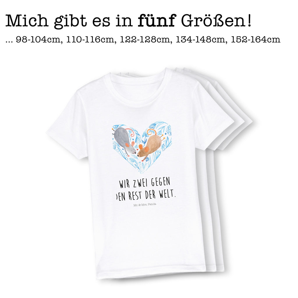 Organic Kinder T-Shirt Mäuse Herz Kinder T-Shirt, Kinder T-Shirt Mädchen, Kinder T-Shirt Jungen, Liebe, Partner, Freund, Freundin, Ehemann, Ehefrau, Heiraten, Verlobung, Heiratsantrag, Liebesgeschenk, Jahrestag, Hocheitstag, Maus, Mäuse, Liebesbotschaft, Liebesbeweis, Hochzeit, Lieblingsmensch, Gemeinsamkeit, Love, Geschenk für zwei