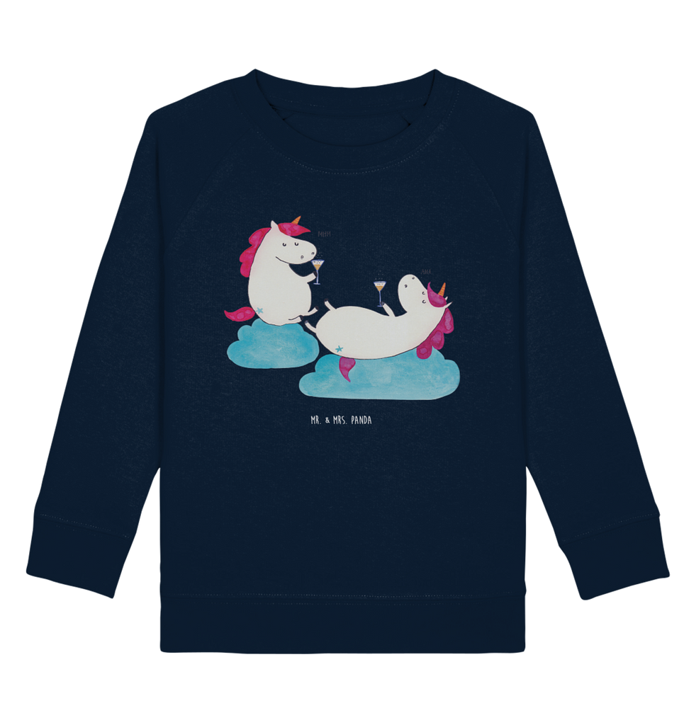 Organic Kinder Pullover Einhörner Sekt Kinder Pullover, Kinder Sweatshirt, Jungen, Mädchen, Einhorn, Einhörner, Einhorn Deko, Pegasus, Unicorn, Freundinnen, Freundin, BFF, Sekt, Mädelsabend, Spaß, Party, Korken, Anstoßen, Beste