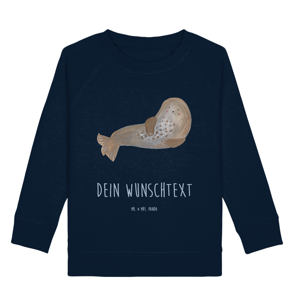 Personalisierter Kinder Pullover Robbe Lachen Personalisierter Kinder Pullover, Personalisiertes Kinder Sweatshirt, Jungen, Mädchen, Tiermotive, Gute Laune, lustige Sprüche, Tiere, Robbe, Robben, Seehund, Strand, Meerestier, Ostsee, Nordsee