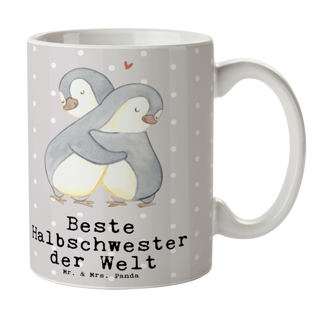 Tasse Pinguin Beste Halbschwester der Welt Tasse, Kaffeetasse, Teetasse, Becher, Kaffeebecher, Teebecher, Keramiktasse, Porzellantasse, Büro Tasse, Geschenk Tasse, Tasse Sprüche, Tasse Motive, Kaffeetassen, Tasse bedrucken, Designer Tasse, Cappuccino Tassen, Schöne Teetassen, für, Dankeschön, Geschenk, Schenken, Geburtstag, Geburtstagsgeschenk, Geschenkidee, Danke, Bedanken, Mitbringsel, Freude machen, Geschenktipp, Halbschwester, Stiefschwester, Stiefgeschwister, Schwestern, Schwester, Geschwister, Schwesterherz, Sister, Familie, Kleinigkeit, Beste, Tochter, Liebe, Kinder