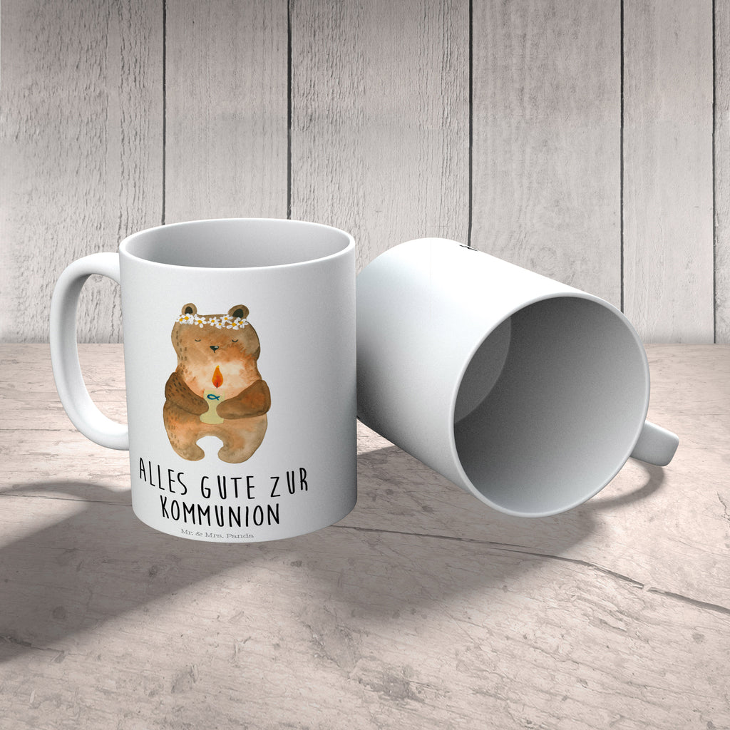 Tasse Bär Kommunion Tasse, Kaffeetasse, Teetasse, Becher, Kaffeebecher, Teebecher, Keramiktasse, Porzellantasse, Büro Tasse, Geschenk Tasse, Tasse Sprüche, Tasse Motive, Kaffeetassen, Tasse bedrucken, Designer Tasse, Cappuccino Tassen, Schöne Teetassen, Bär, Teddy, Teddybär, Kommunion, Gottes Segen, Taufkerze, katholisch