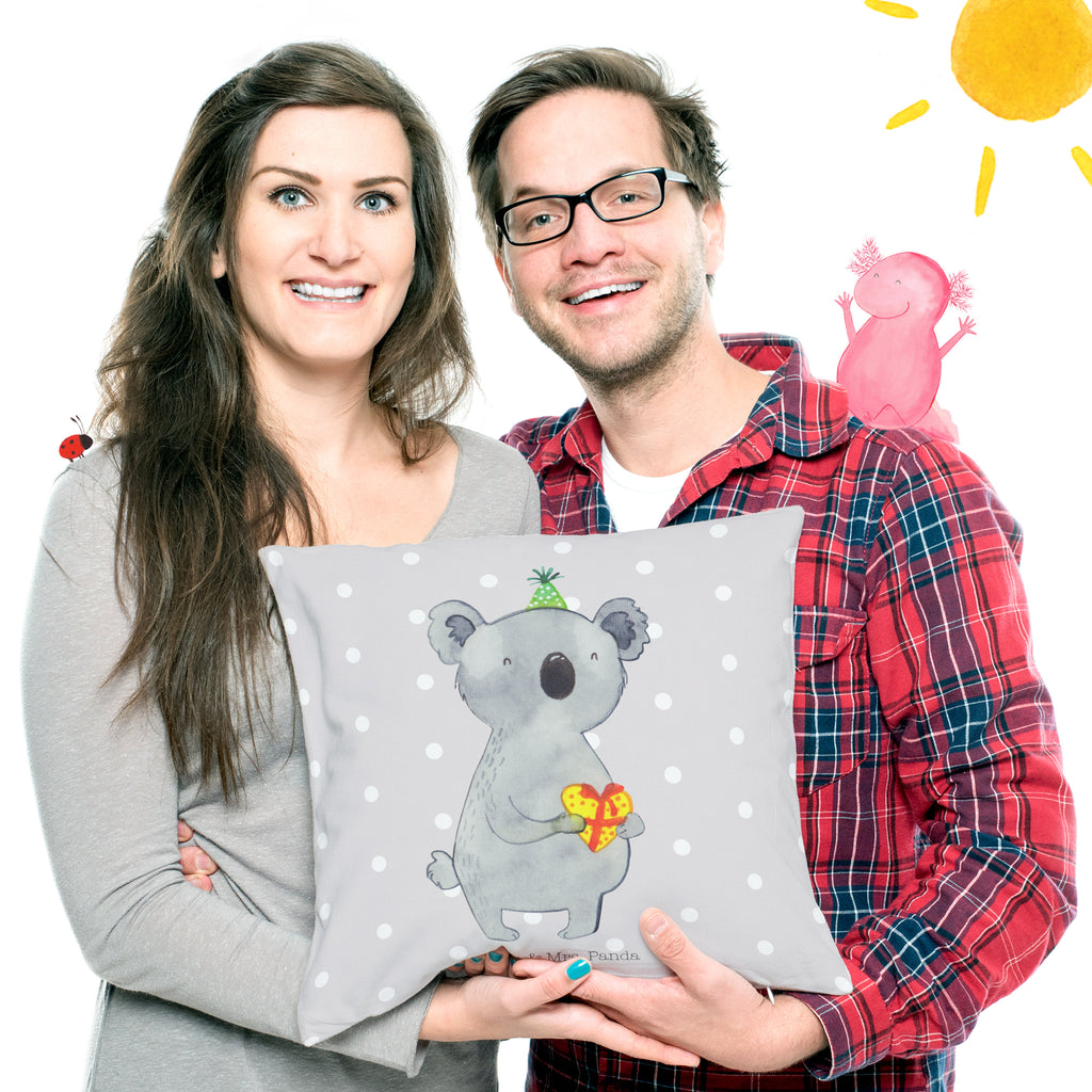 40x40 Kissen Koala Geschenk Kissenhülle, Kopfkissen, Sofakissen, Dekokissen, Motivkissen, Koala, Koalabär, Geschenk, Geburtstag, Party