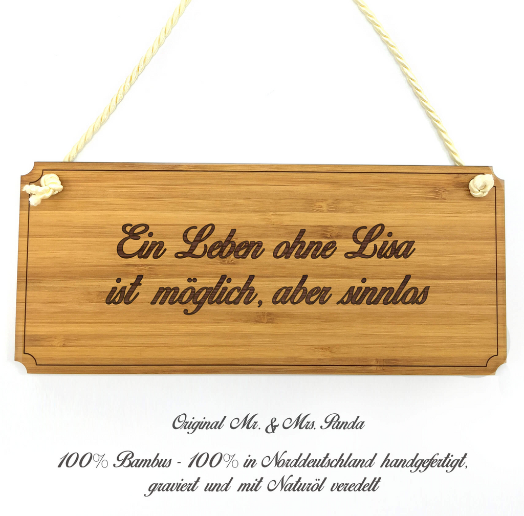 Türschild Classic Schild Lisa Dekoschild, Schild, Wanddeko, Werbeschild, Holzschild, Reklameschild, Türschild, Küchenschild, Wandschild, Holztafel, Motivschild, Spruchschild, Landhaus, Shabby, graviert