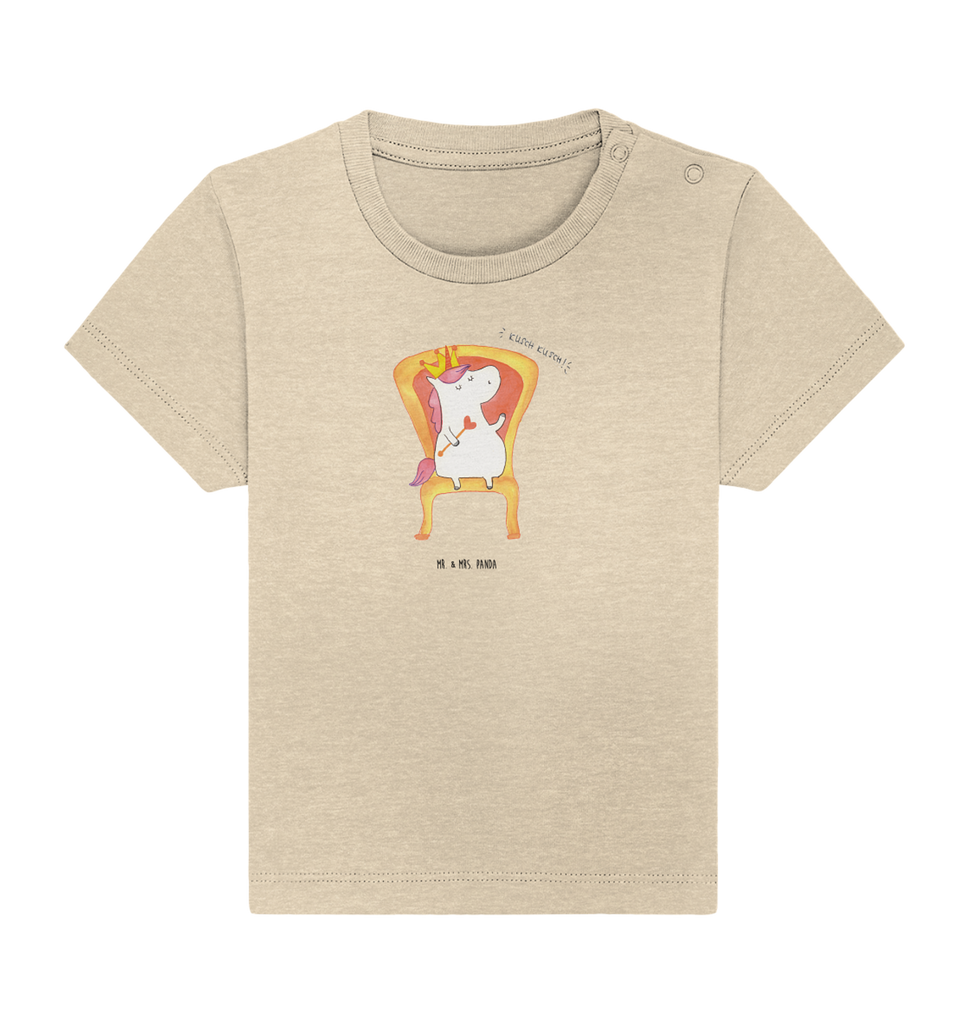 Organic Baby Shirt Einhorn König Baby T-Shirt, Jungen Baby T-Shirt, Mädchen Baby T-Shirt, Shirt, Einhorn, Einhörner, Einhorn Deko, Pegasus, Unicorn, König, Präsident, Bundeskanzler, Herrscher, Kaiser, Prinzessin, Krone