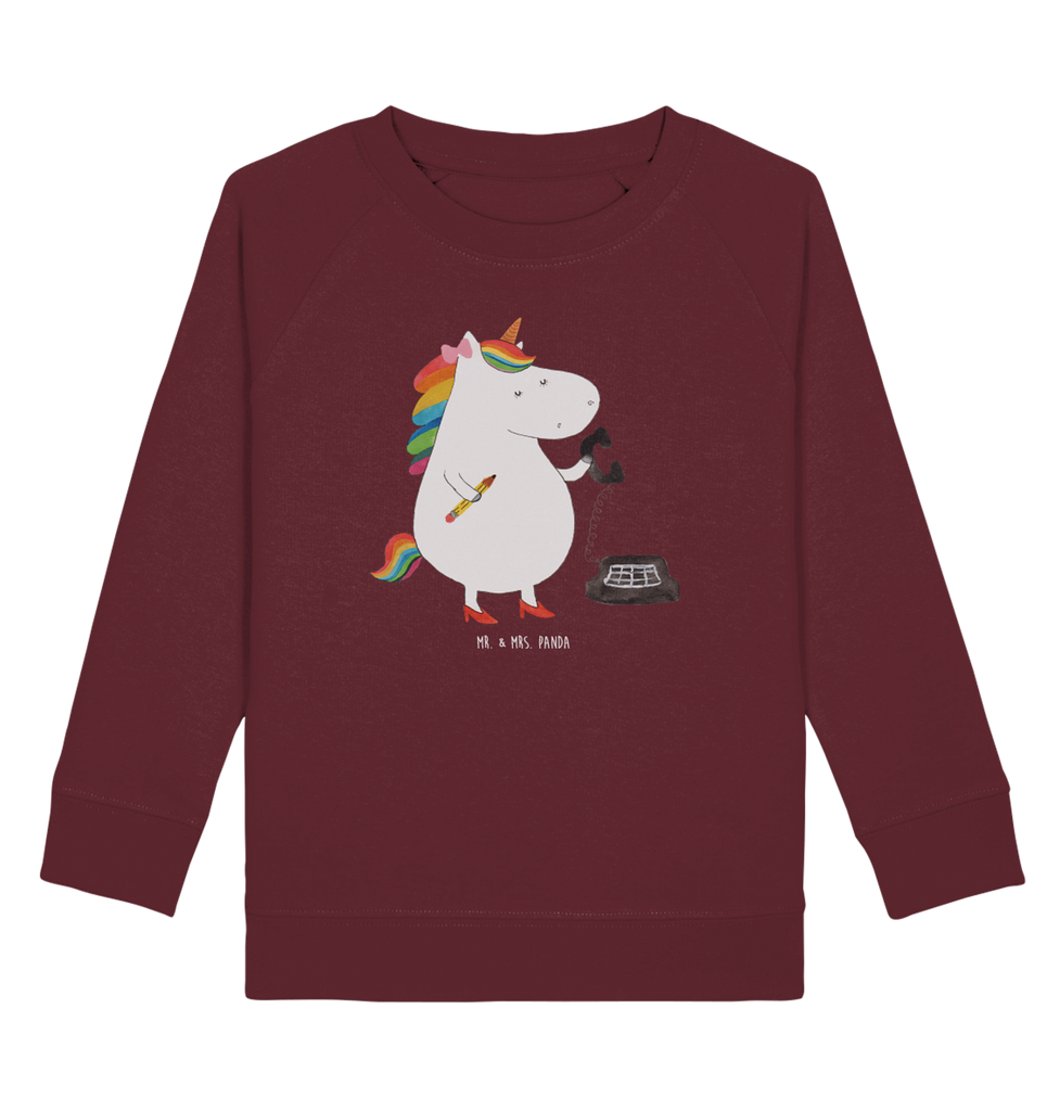 Organic Kinder Pullover Einhorn Sekretärin Kinder Pullover, Kinder Sweatshirt, Jungen, Mädchen, Einhorn, Einhörner, Einhorn Deko, Pegasus, Unicorn, Sekretärin, Büro, Rechtsanwältin, Rechtsanwaltsgehilfin, Steuerbüro, Steuerkanzlei, Bürokraft, Bürohilfe