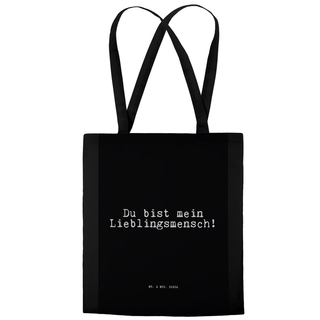 Tragetasche Du bist mein Lieblingsmensch! Beuteltasche, Beutel, Einkaufstasche, Jutebeutel, Stoffbeutel, Tasche, Shopper, Umhängetasche, Strandtasche, Schultertasche, Stofftasche, Tragetasche, Badetasche, Jutetasche, Einkaufstüte, Laptoptasche, Spruch, Sprüche, lustige Sprüche, Weisheiten, Zitate, Spruch Geschenke, Spruch Sprüche Weisheiten Zitate Lustig Weisheit Worte