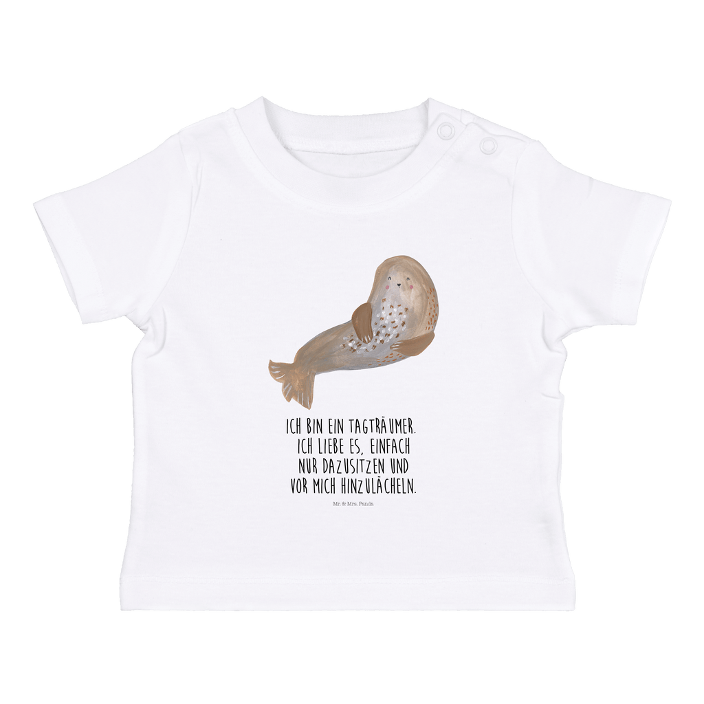 Organic Baby Shirt Robbe Lachen Baby T-Shirt, Jungen Baby T-Shirt, Mädchen Baby T-Shirt, Shirt, Tiermotive, Gute Laune, lustige Sprüche, Tiere, Robbe, Robben, Seehund, Strand, Meerestier, Ostsee, Nordsee