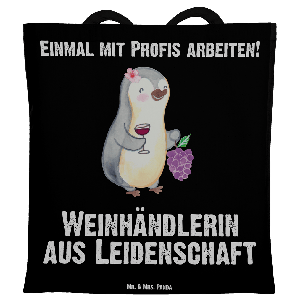 Tragetasche Weinhändlerin aus Leidenschaft Beuteltasche, Beutel, Einkaufstasche, Jutebeutel, Stoffbeutel, Tasche, Shopper, Umhängetasche, Strandtasche, Schultertasche, Stofftasche, Tragetasche, Badetasche, Jutetasche, Einkaufstüte, Laptoptasche, Beruf, Ausbildung, Jubiläum, Abschied, Rente, Kollege, Kollegin, Geschenk, Schenken, Arbeitskollege, Mitarbeiter, Firma, Danke, Dankeschön