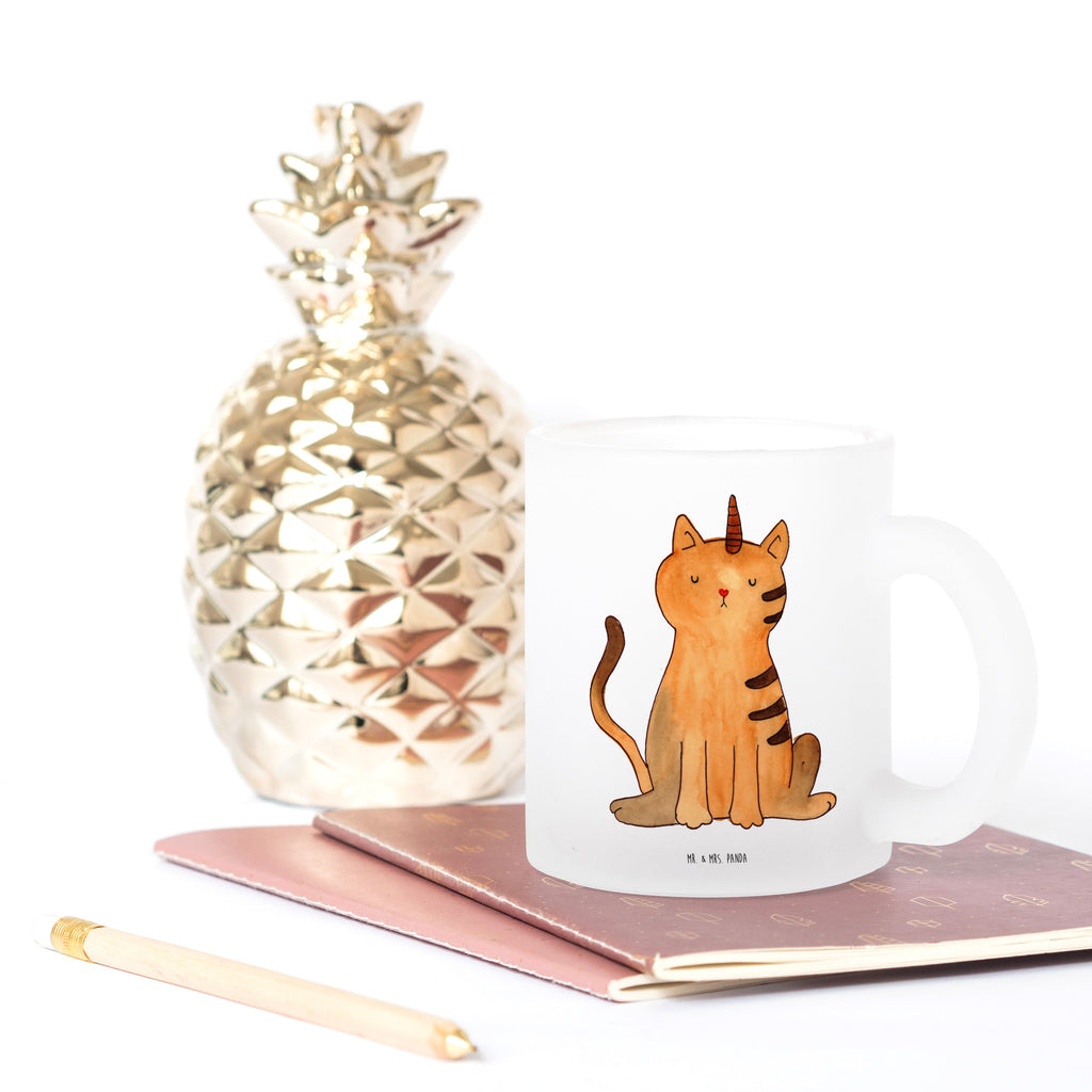 Teetasse Einhorn Katze Teetasse, Teeglas, Teebecher, Tasse mit Henkel, Tasse, Glas Teetasse, Teetasse aus Glas, Einhorn, Einhörner, Einhorn Deko, Pegasus, Unicorn, Katzer, Mieze, Regenbogen, Glitzer, Einhornpower, Erwachsenwerden, Katze, Katzenhorn, Einhornkatze, Kittyhorn