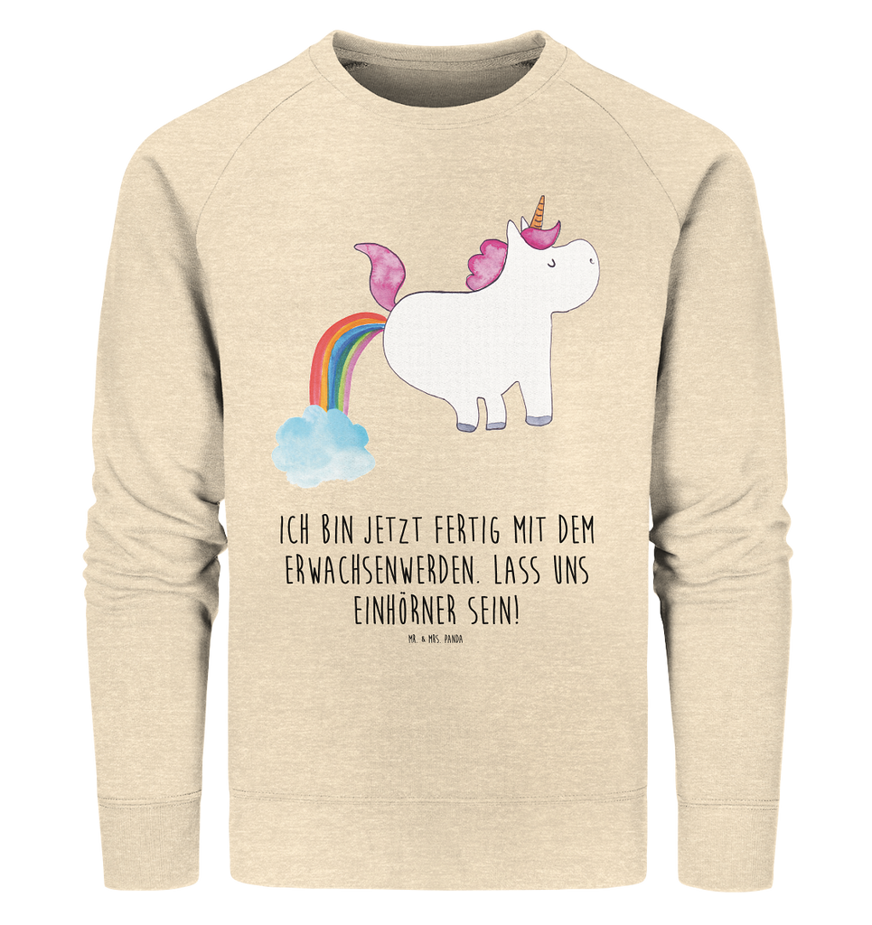 Organic Pullover Einhorn Pupsend Pullover, Pullover Männer, Pullover Frauen, Sweatshirt, Sweatshirt Männer, Sweatshirt Frauen, Unisex, Einhorn, Einhörner, Einhorn Deko, Pegasus, Unicorn, Pups, Regenbogen, Glitzer, Einhornpower, Erwachsenwerden, Spaß, lustig, Freundin